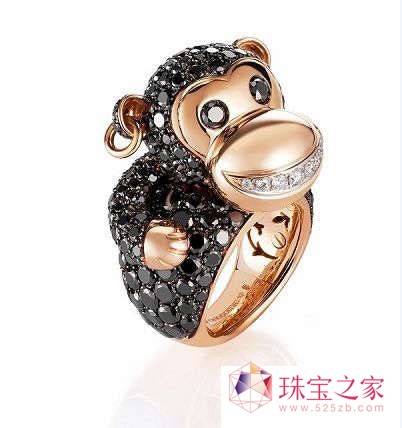 小猴造型戒指